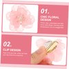Beatifufu Hair Clips, 7pcs Cherry Blossom & Pink Camellia Flower Hairpins, Hair Barrettes for Women & Girls, Floral Duckbill Hair Clips, Hair Jewels, Pink