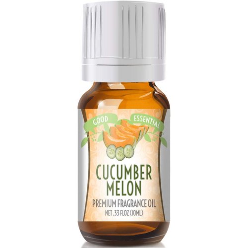 Good Essential - Professional Cucumber Melon Fragrance Oil 10ml for Diffuser, Candles, Soaps, Lotions Perfume 0.33 fl oz - Cucumber Melon Scented Oil - Cucumber Melon Candle Oil - Aromatherapy Oils