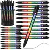 Weekgrat 48 Pcs Pride Ballpoint Pen Pride Month LGBTQ Rainbow Party Favors Black Ink Retractable Ballpoint Pens for Gay Lesbian Pride Gifts Gay Pride Party Supplies Favors Accessories in Bulk