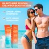 Milakos Hair Removal Cream for Women & Men, Depilatory Cream for Bikini Pubic & Intimate Areas Legs Arms Underarms - Fast, Painless, Soothing to Remove Unwanted Body Hair (Pack of 1)