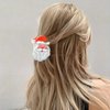 E EMZHOLE 3PCS Christmas Hair Claw Clips Christmas Tree Hair Clamps Jaw Clip for Women Girls Christmas Snowman Hair Claw Clips Santa Claus Non Slip Hair Claw Clips Hair accessories for Women