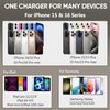 i.Phone 15 16 Pro Max Charger, 10 FT Long Cord USB C to C Fast Charging Cable with PD 20W Fast Charger Block for i.Phone 16/16 pro/16 plus/16 pro max/15/15 Pro max/ 15 pro/15 Plus, Pad Pro/air,Purple