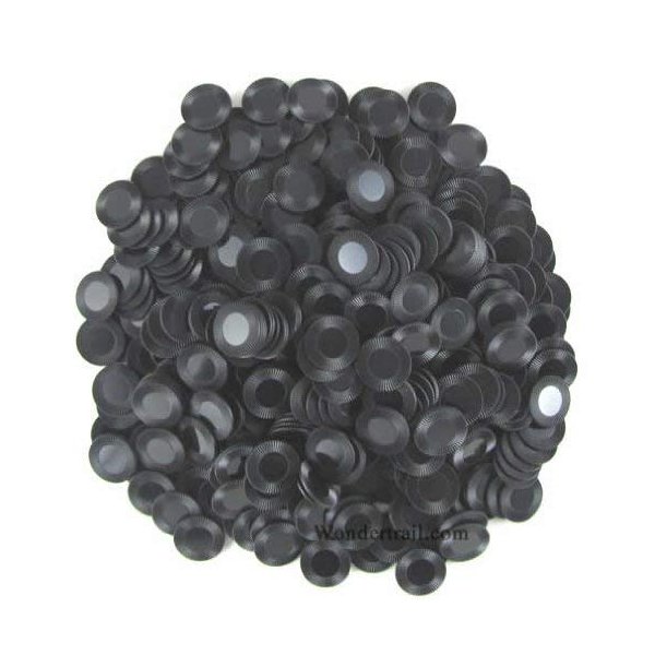 Black Mini Poker Chips 7/8in Bulk Approx. 500