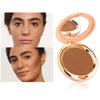Oulac Matte Bronzer Powder Face Makeup with Mirror - Natural SunKissed Bronzer Look,Highly Pigmented Cream Bronzer, Long Lasting Glow, Easy to Blend, Vegan & Cruelty-Free BS04