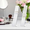4 Pcs Acrylic Clear Hair Clip Display Stand L-Shaped Hairpin Display Holder Barrette Display Stand Holder Hair Clip Organizer Stand Holder Bracelet Bangle Display Stand for Teen Girls Women