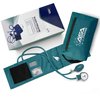 ASA TECHMED Dual Head Sprague Stethoscope and Sphygmomanometer Manual Blood Pressure Cuff Set with Case, Gift for Medical Students, Doctors, Nurses, EMT and Paramedics, Teal