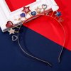 ARATLENCH American Flag Headband for Women Girls 4 th of July Star Red White Blue Patriotic Hairband Party Favors Accessories