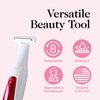 Kushae 3-in-1 Razor Kit for Women - Female Shaving Razor - Eyebrow Trimming Tool - Waterproof Cleansing Device - Rechargeable Hair Removal Trimmer for Legs, Bikini, Underarms, Face & Hands