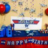 Air Force Hanging Swirls Party Decorations Top Airforce Gun Airplane Pilot Birthday Party Supplies Aircraft Fighter Jet Party Decor Whirls Ceiling Swirls Streamers Aviation Plane Theme Party Backdrop