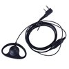 KEYBLU D-Ring 2 Pin Walkie Talkie Earpiece/Headset with Mic Compatible with Retevis RT21 RT22 Baofeng UV-5R Two Way Radio (Kenwood)