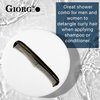 Giorgio G67 Contour Comb - 7" Fine Tooth Comb and Wide Tooth Comb for Thick and Thin Hair Styling - Hair Combs for Men, Combs for Women, and Kids - Saw Cut Barber Comb Handmade Hair Comb for Hair Care