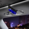 KEEPFINE Bling Crystal Car Phone Mount with Free Glasses Holders for Car Sun Visor,Universal Cell Phone Holder for Dashboard,Windshield and Air Vent,Bling Car Accessories for Women(Blue)