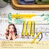 96 Pieces Hair Perm Rods, Cold Wave Rods Plastic Perming Rods Heatless Curlers Rollers with 2 Steel Pintail Comb Rat Tail Comb for Hairdressing Styling Tools (Yellow,0.28 Inch/ 0.7 cm)