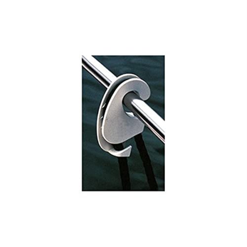 Taylor Made Products 1109 Boat Fender Hanger (Clip Rail Mount, Up to 1.25-Inch Rails) White