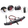 GoolRC RC Car Metal Rear Bumper with 2 LED Light Antenna Tail Hook for TRX-4 RC4WD Axial SCX10 Car