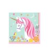 Amscan 511929 Luncheon Napkins | Magical Unicorn Collection | 6.5" x 6.5" | 16 pcs | Birthday
