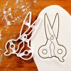 Set of 3 Hairdressing themed Cookie Cutters (Cutting Scissors, Thinning Scissors, Hair Comb), 3 pieces - Bakerlogy