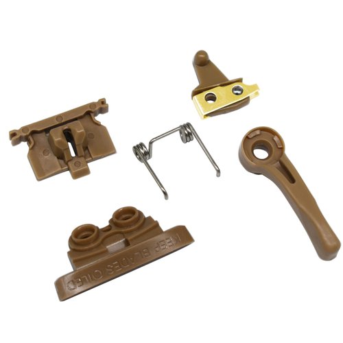 Professional Hair Clipper Accessories Repairing Parts, Adjusting Lever, Latch Plate, Switch Button, Spring Tension, Cam Follower Compatible with Wahl Magic Cordless Clip 8148 8591 8504 1919 (Brown)