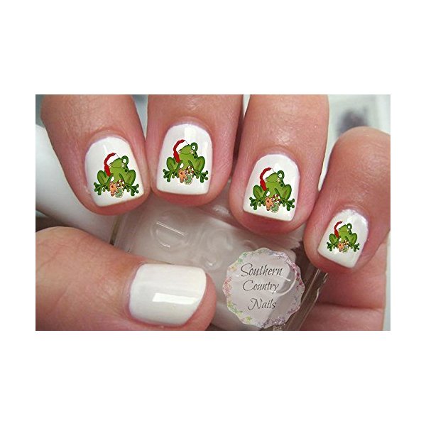 50 Holiday Nail Art Decals Christmas