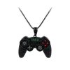 Rrdaily To My Son/Grandson Necklace Colorful Crystal Game Controller Necklaces Punk Hip Hop Friendship Necklace Game Console Necklace for Son/Grandson Best Friends (Black)