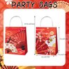 MMBDAMAI 12 Pcs Folding Fans Portable Party Bags Japanese Party Decorations Folding Fans Candy Bags Chocolate Bag Goodie Bags Treat Bags for Chinese Party Decorations Birthday Party Supplies