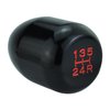 Abfer 5 Speed Shift Knob Aluminum Alloy Stick Shifter Handle Car Shifting Lever Head Fit for Most Automatic Manual Transmission Vehicle (Black)