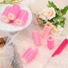Waydress 6 Pcs Hair Rollers Hair Curlers Double Layer Bangs Hair Curlers Roller Self Grip Hair Roller Hair Curling Styling Tools with Rat Tail Comb, 3 Sizes