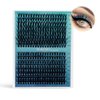 Lash Clusters DIY EyeLash Extension Kit 320PCS Individual, 0.07C/D Curl 9-16MIX 30D Cluster Lashes Extension Kit with Applicator Lash Bond&Seal Glue Remover for Eyelash Extensions Beginners