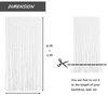 White Foil Fringe Curtain 3.3×8.3FT 6 Packs, Metallic Tinsel Curtains Party Streamers for Birthday Graduation Baby Shower Decoration (6pcs,3.3FT×8.3FT, White)