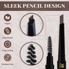 Brow Definer (Taupe) - 3R Factory Taupe Eye Brow Pencils For Women Waterproof & Retractable (1pc Pack)