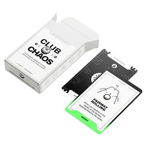 Club Chaos: Tee Up The Fun! | Interactive Golf Card Game | 2-4 Golfers | Fun for All Ages | Play 9 or 18 Holes | Add Chaos to Your Round of Golf! | Golf Gifts for him.