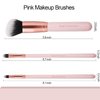 Real Perfection Makeup Brush Set 16 Pcs with 1 Eyebrow Razor Premium Synthetic Foundation Powder Concealers Eyeshadow Blush Makeup Brushes Make up Brushes Kit