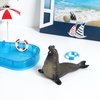 TOYANDONA Kids Elephant Seal Model Toy Realistic Sea Creature Figurines Model Sealife Toy Figures Kids Educational Toy (Light Brown)
