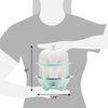 Elite Gourmet EGC1405M 2-Tiered Rapid Egg Cooker, 5-Egg Poacher, Omelets, Soft, Medium, Hard-Boiled Eggs with Auto Shut-Off and Buzzer, BPA Free, 14 eggs, Mint