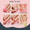 Ivtor 10 Sheets Waterproof Breathable Jelly Double Sided Nail Adhesives,Press on Nails Sticky Tabs Nail Glue Sticker