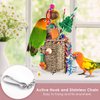 KATUMO Bird Toys, Parakeet Toys Bird Grass Basket Cockatiel Forgaging Toys Conure Shredding Toys for Small Bird Cage Toys Medium Parrot Toys