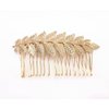 yueton 2pcs Gold and Silver Leaf Olive Branch Leaves Fashion Ladies Bride Wedding Hair Combs Headdress Hair Pins
