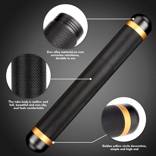 Scotte Aluminum Cigar Tube Elegant Cigar Holders 2 Colors (Black)