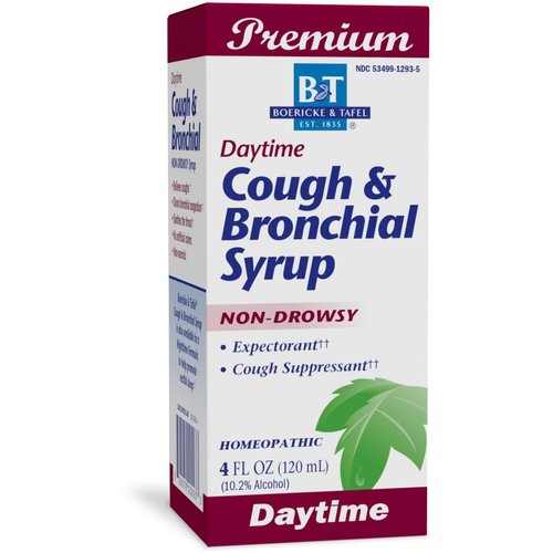 Nature's Way Boericke & Tafel Daytime Cough & Bronchial Syrup, Cough Suppressant†† & Expectorant††, Non-Drowsy, 4 Fl. Oz