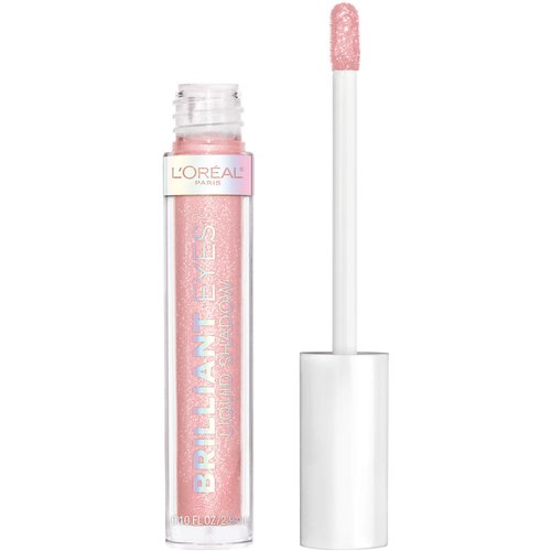 L'Oreal Paris Brilliant Eyes Shimmer Liquid Eye Shadow, Longwearing Lasting Shimmer, Crease Resistant, Flake-Proof, Precision Applicator, Quick Dry, Non-Greasy, Blush Jewel, 0.1 oz.