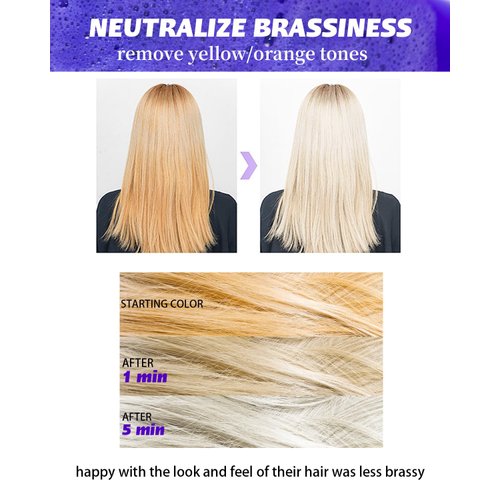 Purple Shampoo and Conditioner Bar Set for all Hair Types for Blonde Hair, Neutralizes Brassy Yellow Orange Tones, with Purple Violet Pigments, Sulfate Free, Travel Friendly