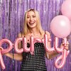 Pink Tinsel Curtain Party Backdrop Streamers -Taylor Birthday Decorations | Birthday Decorations for Girls | Princess Birthday Party Decorations |Sleepover Party Supplies for Girls,2 Pack