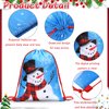 12 Pcs Christmas Gift Bags for Kids Drawstring Backpack Santa Claus Goodies Snack Treat Bags Presents Wrapping for Xmas Winter Holiday Birthday Party (13.2 x 16.3 Inch)