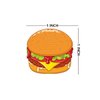 Cute Hamburger Planner Stickers,1 Inch Hamburger Cartoon Food Stickers Happy Cute Funny Hamburger Sticker for Scrapbooking Kids DIY Calendar Crafting,300 Pcs