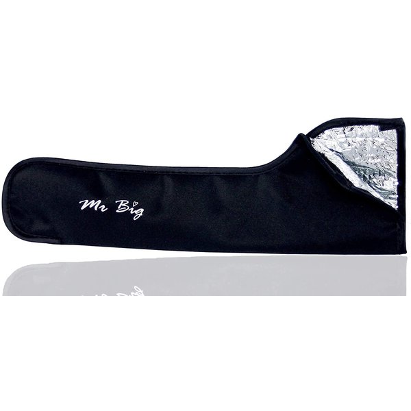 Mr Big Extra Heat Resistant Travel Pouch, No More Cooling Down Your Iron on The Go, Extra Long 12". Fits Any Barrel 1.25 Inches or Thinner.