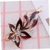 FOMIYES French Hair Clips Rhinestone Headpiece Flower Hair Accessories Womens Hair Clips Banana Hair Clips for Women Metal Hair Clips for Women Spring Clip Alligator Clip Crocodile Skin