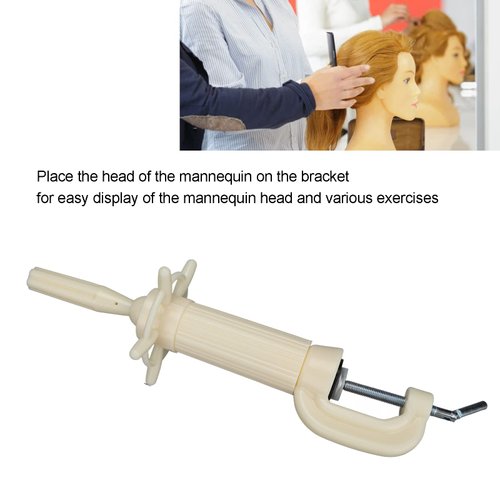 Wig Head Stand, Manikin Head Stand Holder Clamp Height Adjustable Mannequin Head Clamp Holder for Hairdressing Head Beauty Model Training Head Clamp