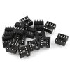uxcell a15080400ux1059 Solder Type Double Row 8PIN DIP Integrated Circuit IC Sockets Connector 15 Pieces