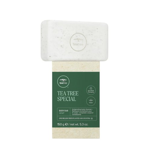 Tea Tree Body Bar Soap with Tea Tree + Parsley Flakes, Deep Cleans + Exfoliates, For All Skin Types Pack of 1