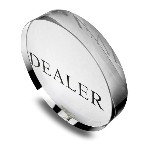 Yuanhe Transparent Poker Dealer Button Poker Game Dealer Crystal Casino Dealer Transparent Poker Dealer, for Poker Games and Card Games